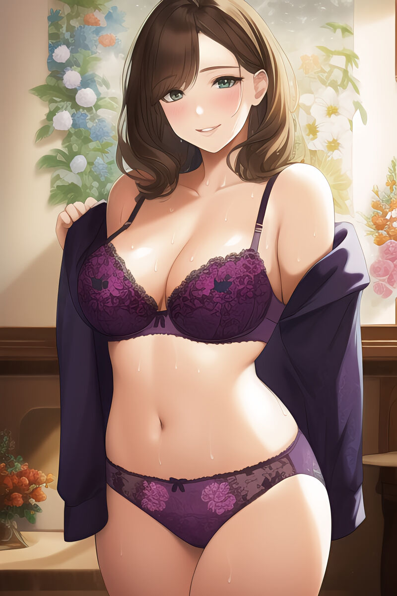 Brunette Lingerie Girls (AI Generated)