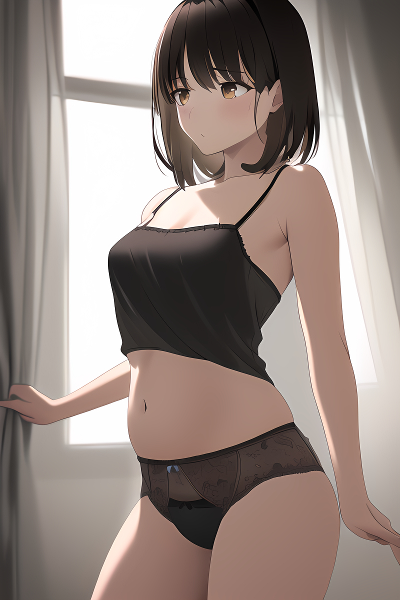Brunette Lingerie Girls (AI Generated)