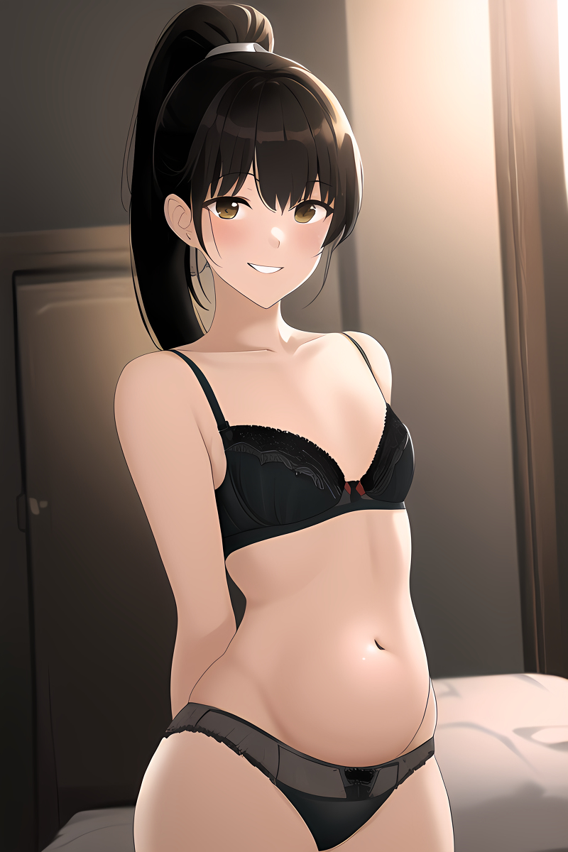 Brunette Lingerie Girls (AI Generated)