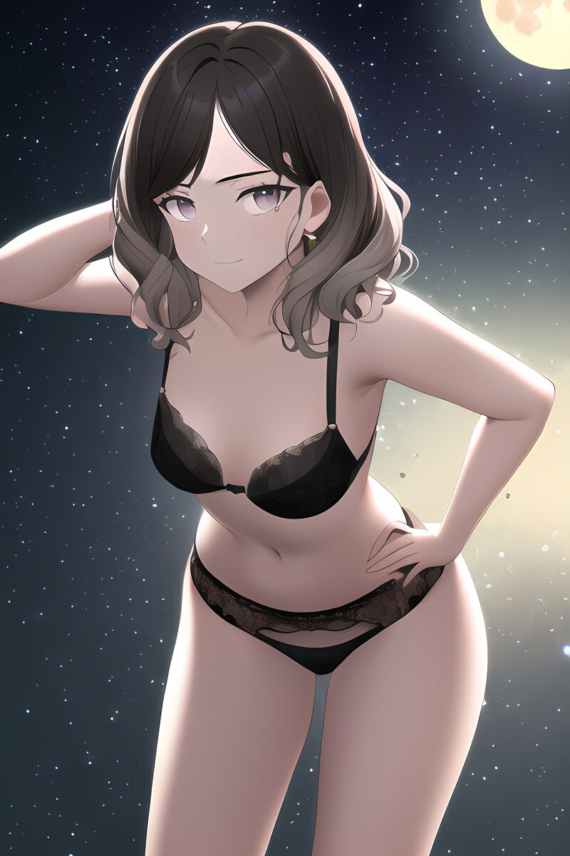 Brunette Lingerie Girls (AI Generated)