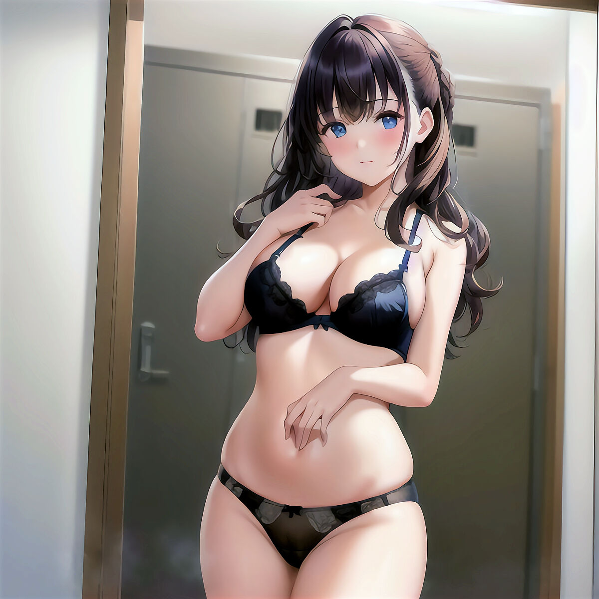Brunette Lingerie Girls (AI Generated)