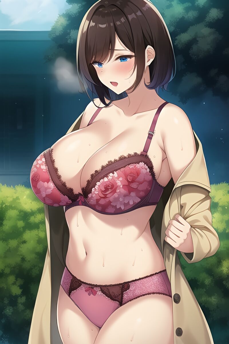 Curvy Burnette Women in Lingerie (AI Generated)