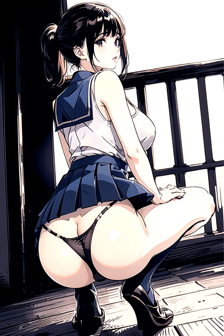 AI生成美女~As D-from_behind