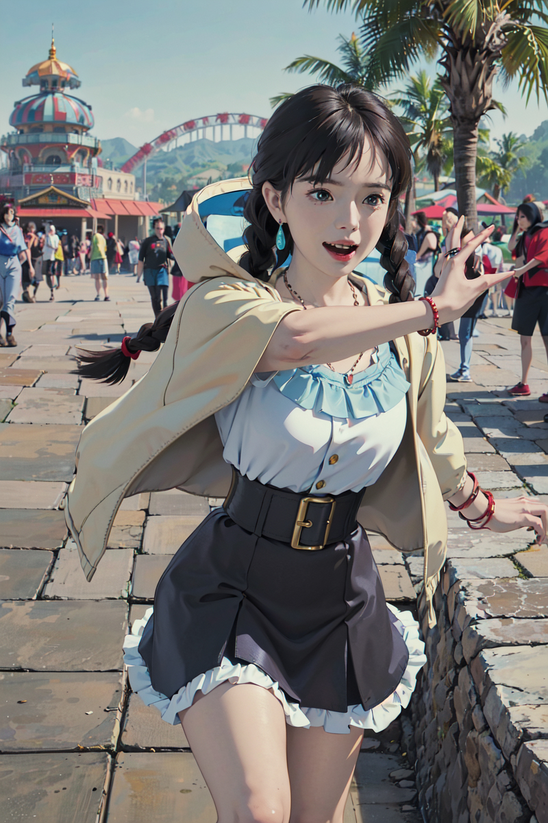 AI生成美女~LUKE LEE-Girl drawn in Ghibli style