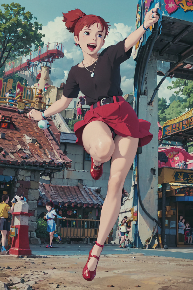 AI生成美女~LUKE LEE-Girl drawn in Ghibli style