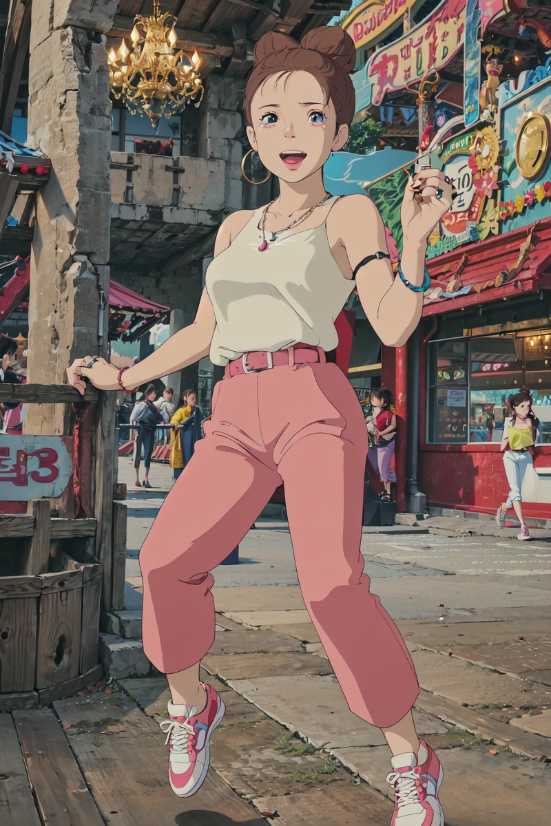 AI生成美女~LUKE LEE-Girl drawn in Ghibli style