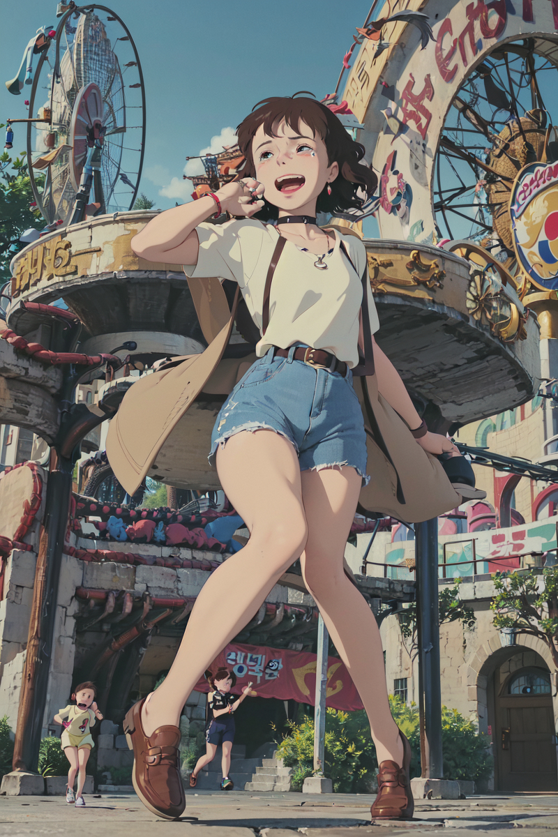 AI生成美女~LUKE LEE-Girl drawn in Ghibli style