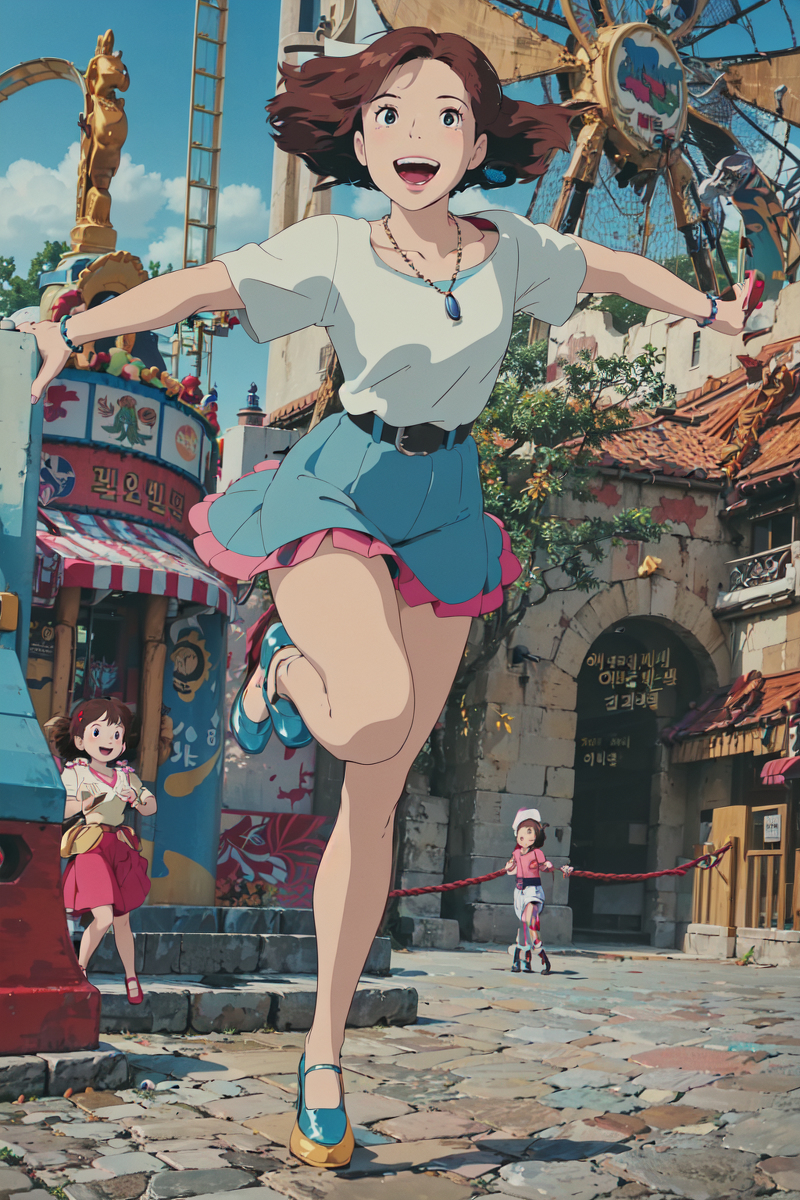 AI生成美女~LUKE LEE-Girl drawn in Ghibli style
