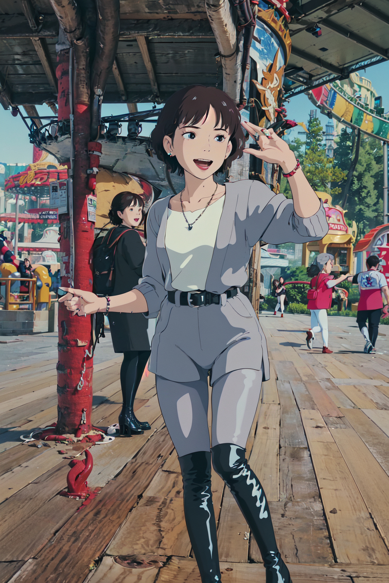 AI生成美女~LUKE LEE-Girl drawn in Ghibli style