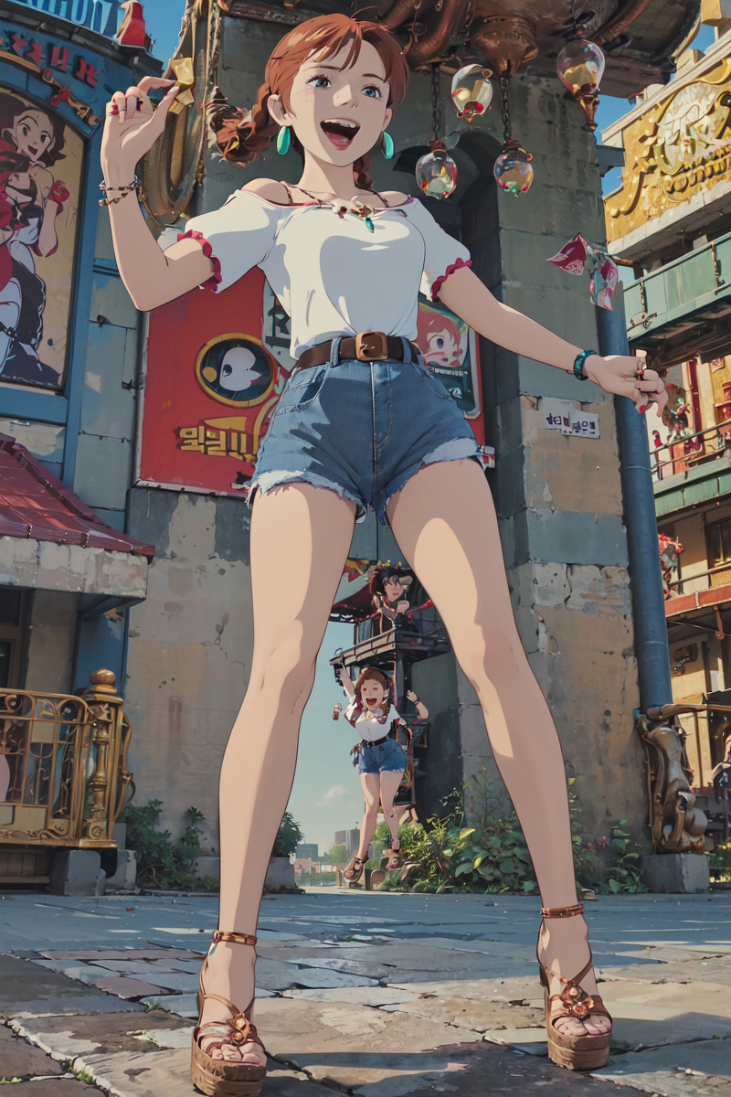 AI生成美女~LUKE LEE-Girl drawn in Ghibli style