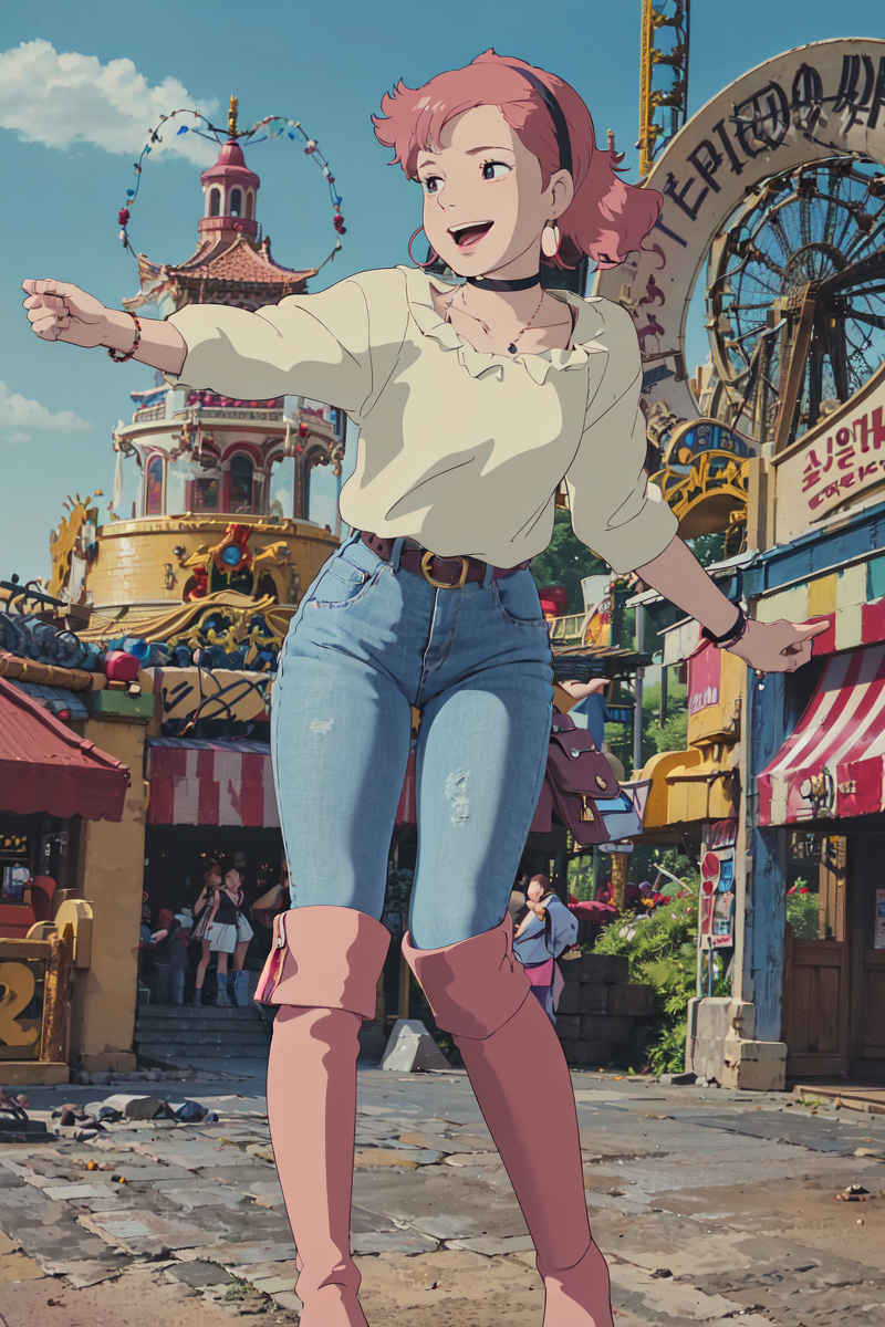 AI生成美女~LUKE LEE-Girl drawn in Ghibli style