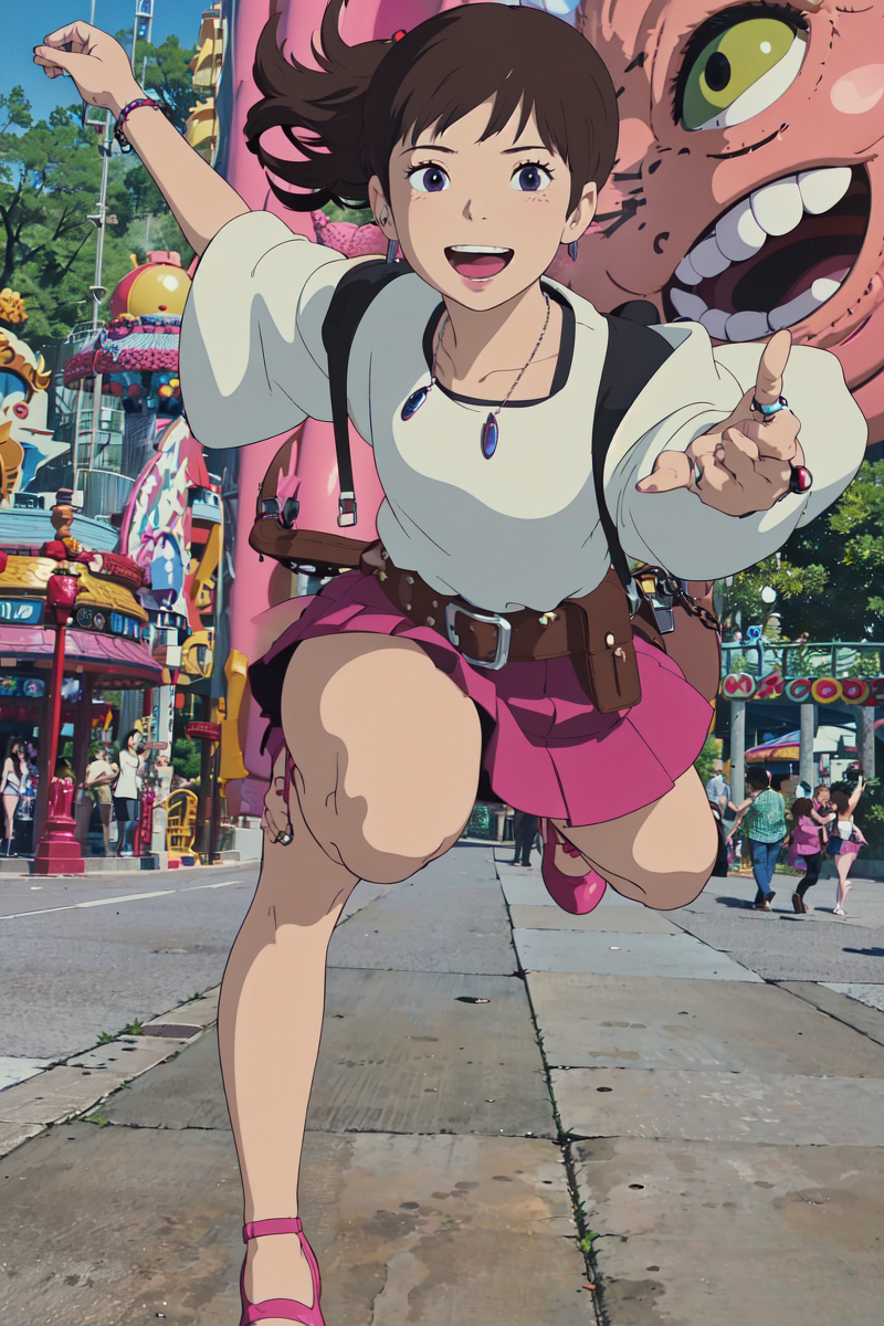 AI生成美女~LUKE LEE-Girl drawn in Ghibli style