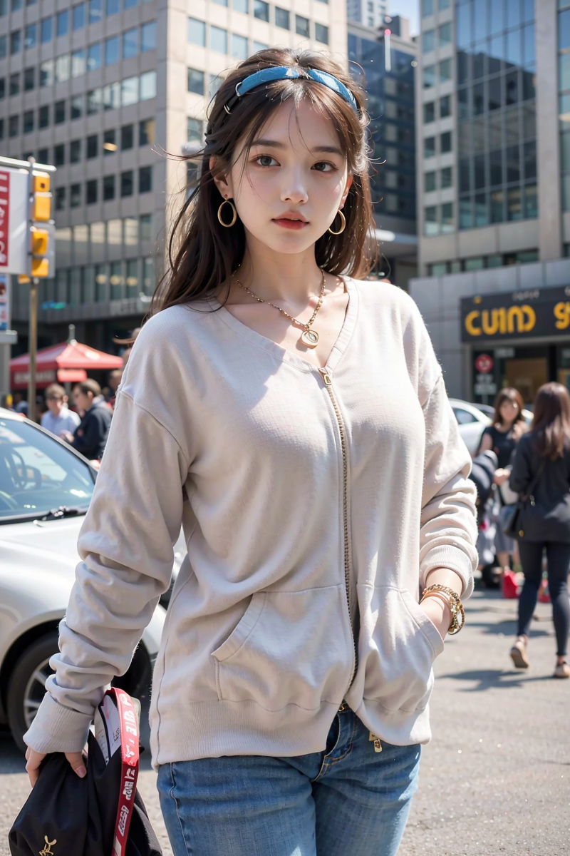 AI生成美女~LUKE LEE-Girl in street