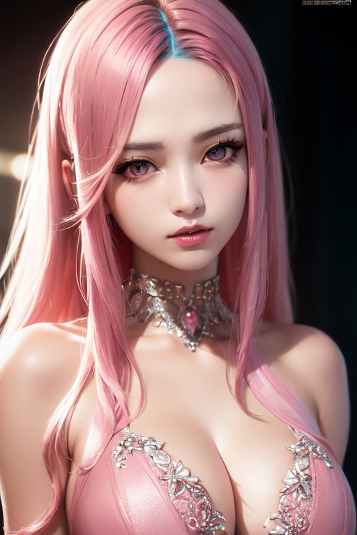AI生成美女~AiMakeGirl-pink lady 230218