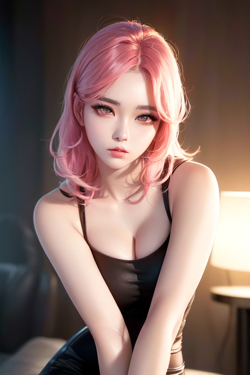 AI生成美女~AiMakeGirl-pink lady 230218