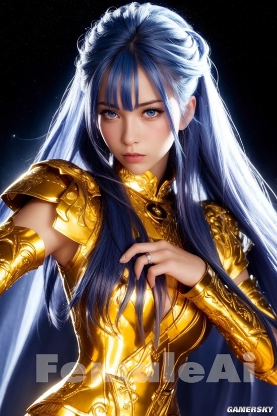 AI生成 女版 黃金聖鬥士