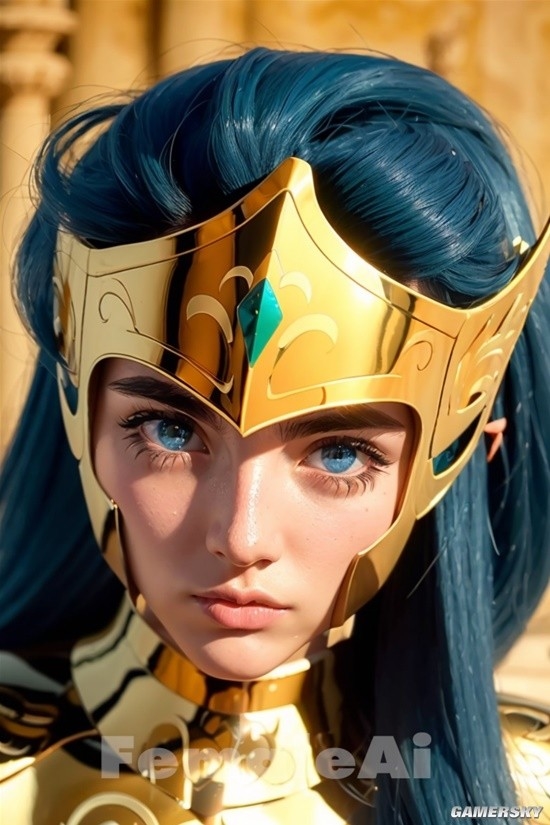 AI生成 女版 黃金聖鬥士