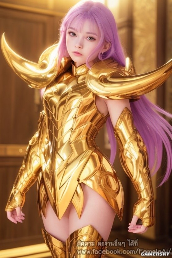 AI生成 女版 黃金聖鬥士