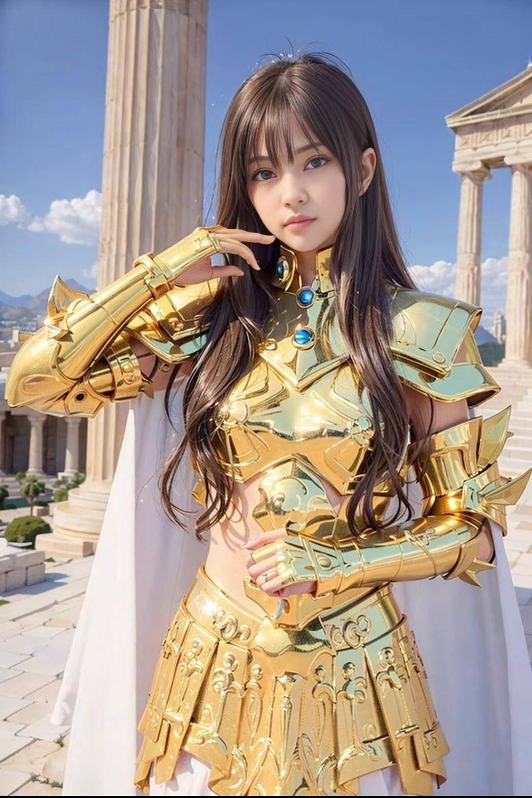 AI生成 女版 黃金聖鬥士