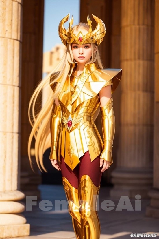 AI生成 女版 黃金聖鬥士
