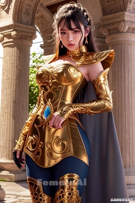 AI生成 女版 黃金聖鬥士