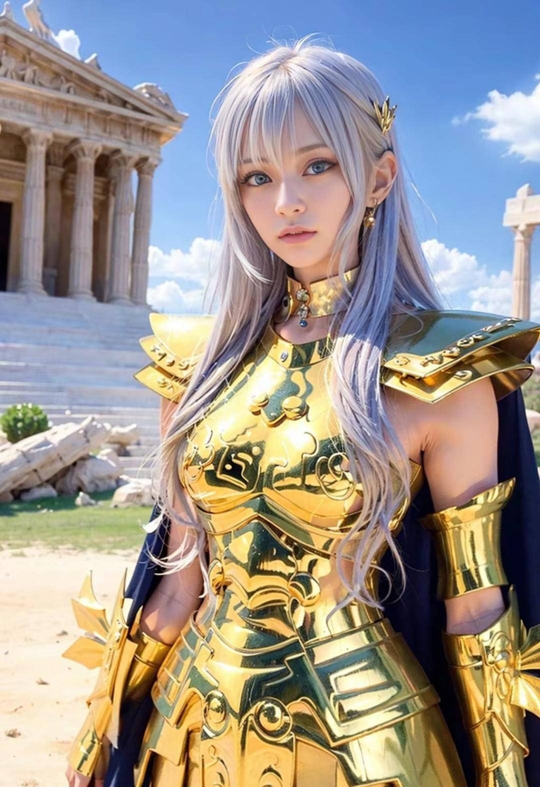 AI生成 女版 黃金聖鬥士