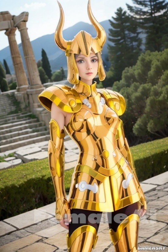AI生成 女版 黃金聖鬥士