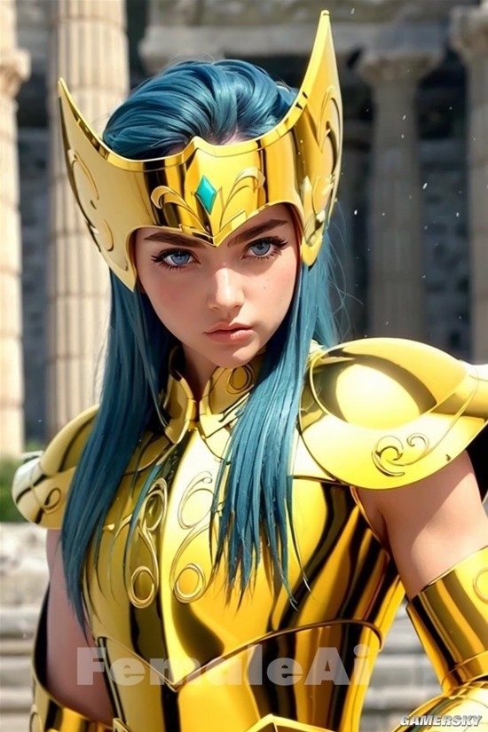 AI生成 女版 黃金聖鬥士