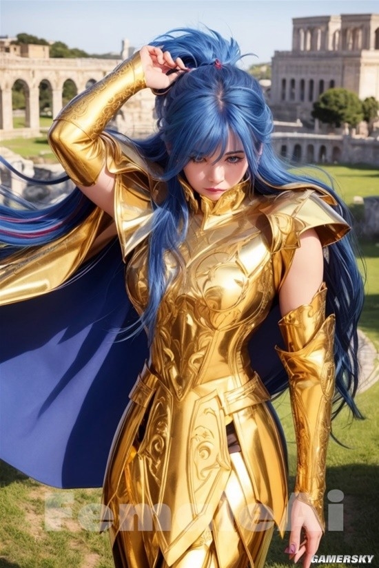 AI生成 女版 黃金聖鬥士