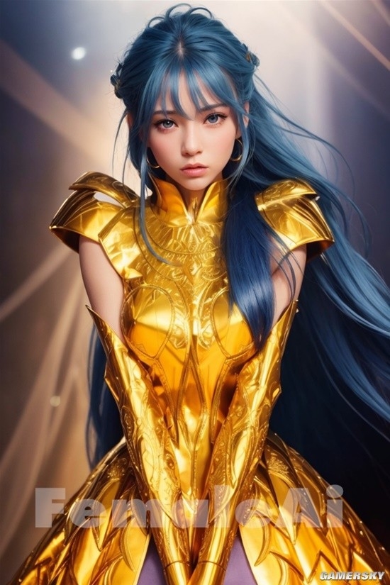 AI生成 女版 黃金聖鬥士