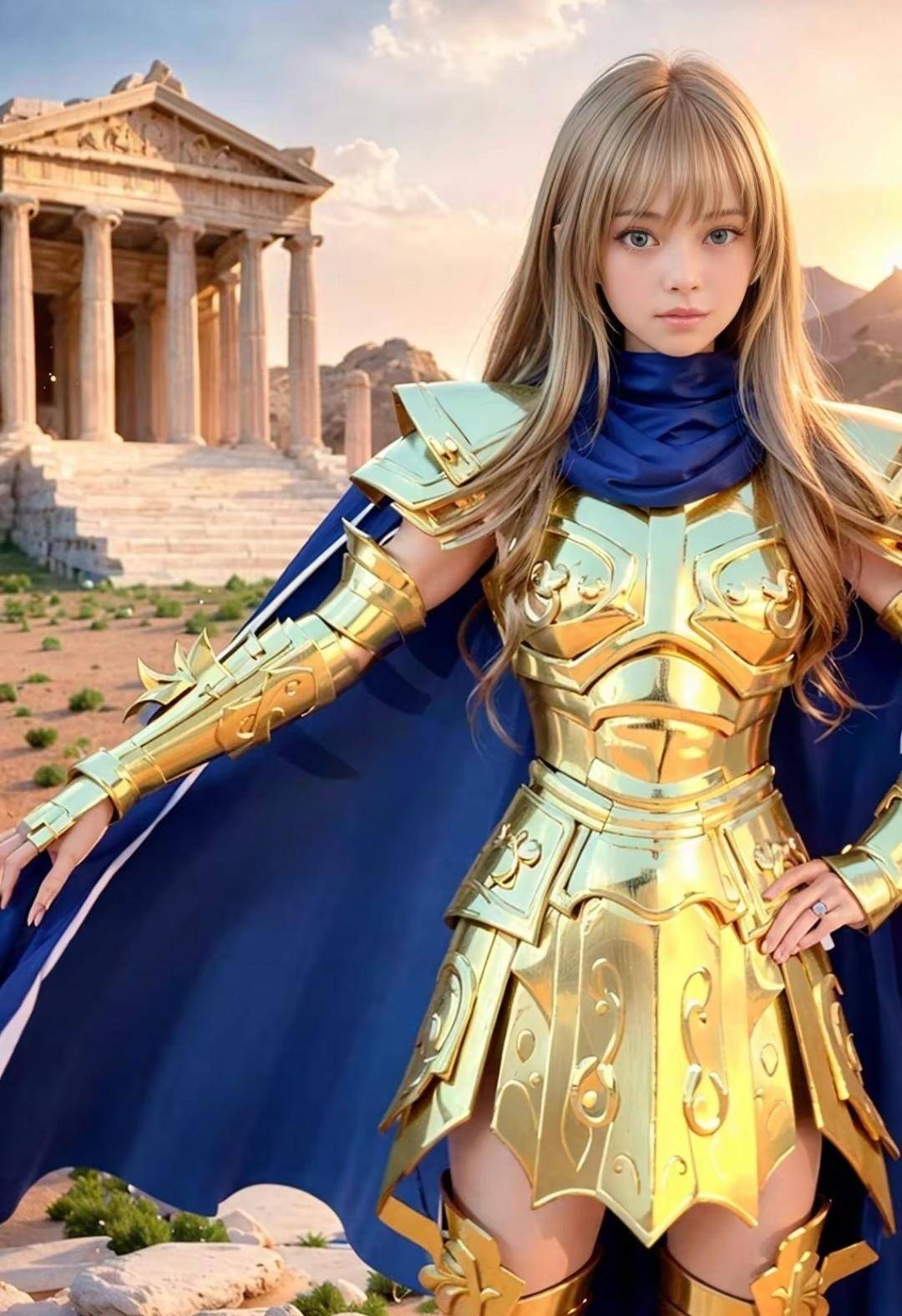AI生成 女版 黃金聖鬥士
