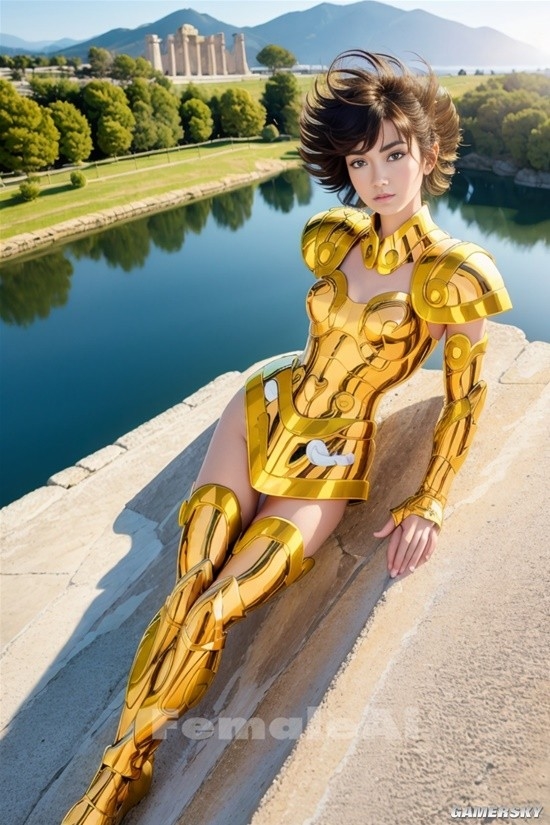 AI生成 女版 黃金聖鬥士