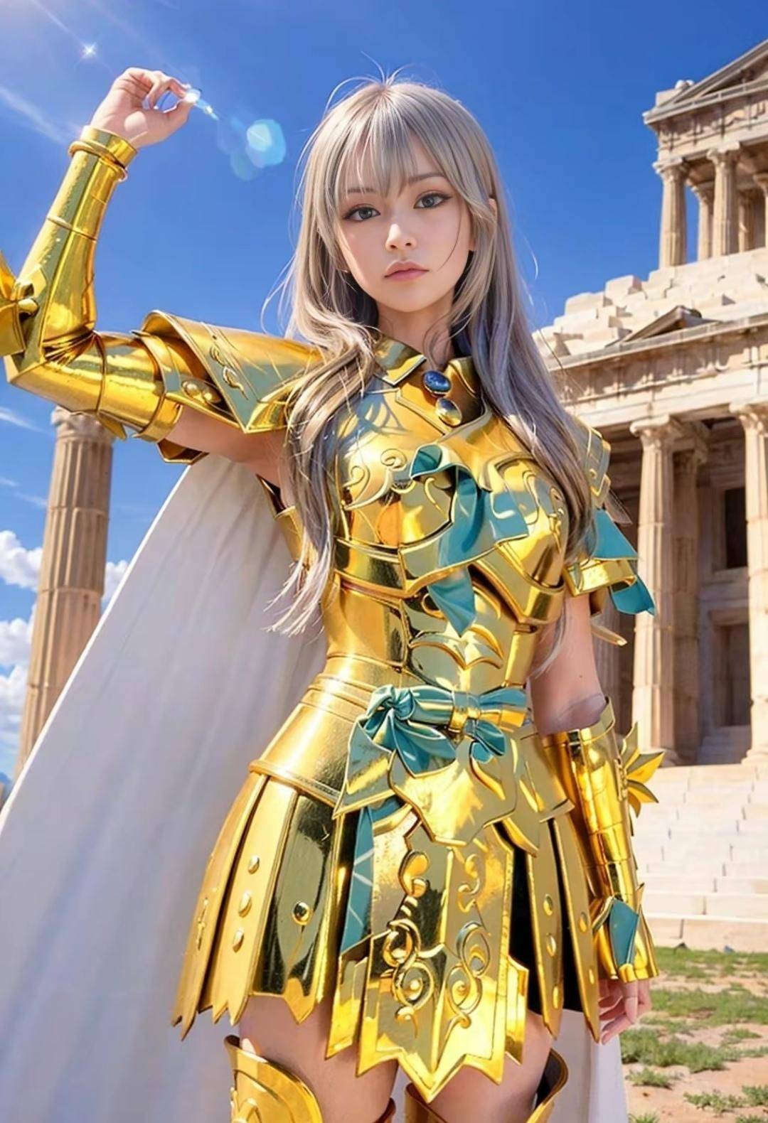 AI生成 女版 黃金聖鬥士