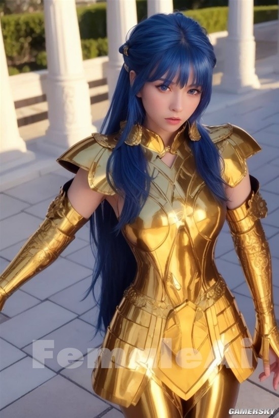 AI生成 女版 黃金聖鬥士