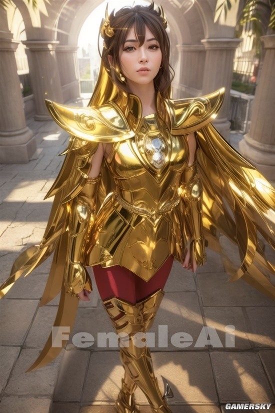 AI生成 女版 黃金聖鬥士