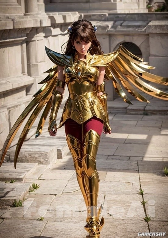 AI生成 女版 黃金聖鬥士