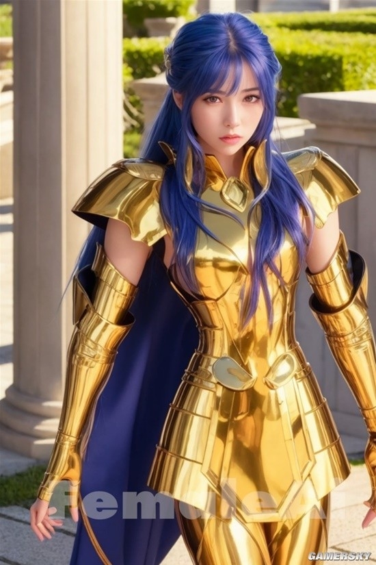 AI生成 女版 黃金聖鬥士