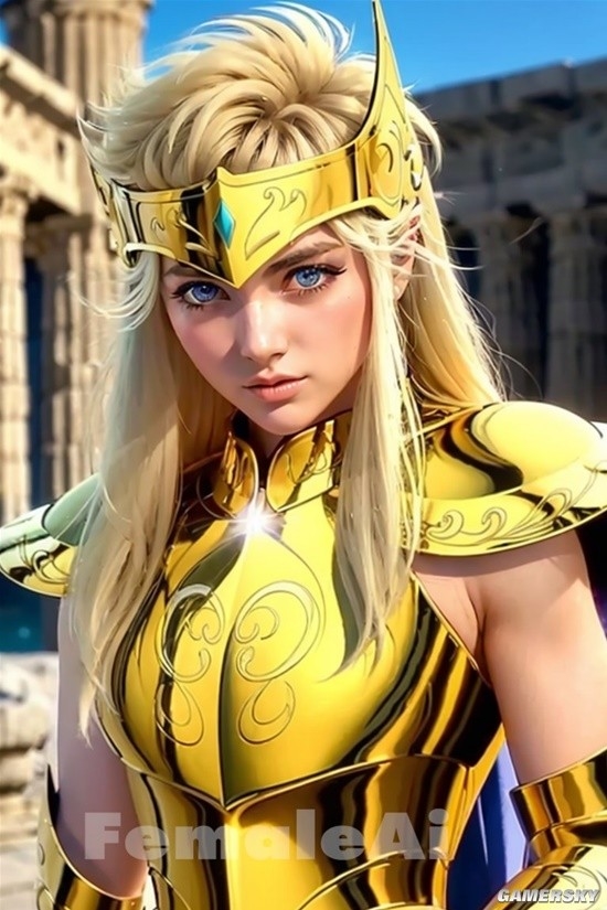 AI生成 女版 黃金聖鬥士