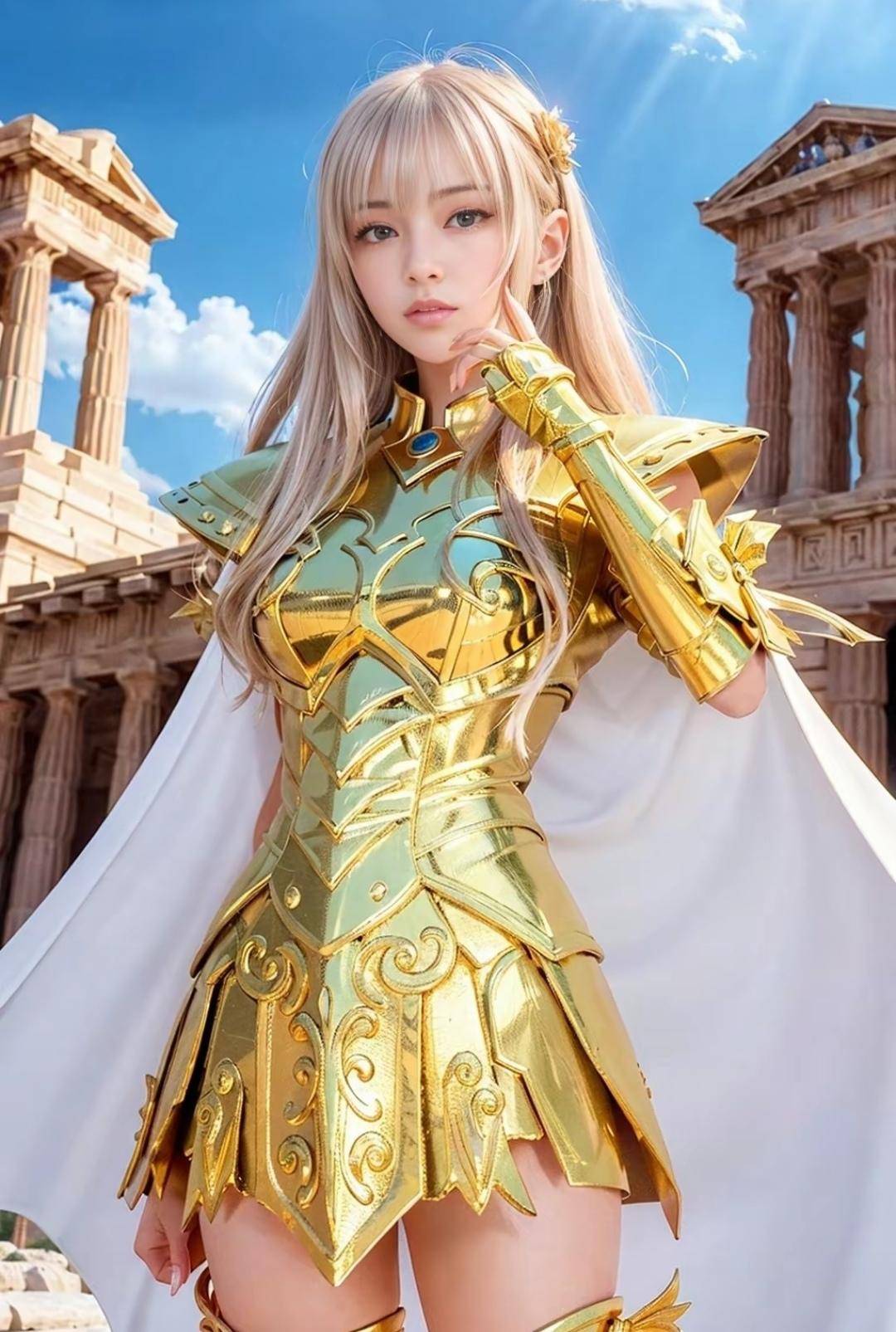 AI生成 女版 黃金聖鬥士