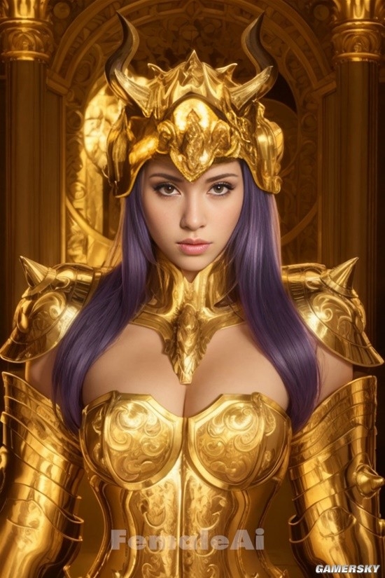 AI生成 女版 黃金聖鬥士
