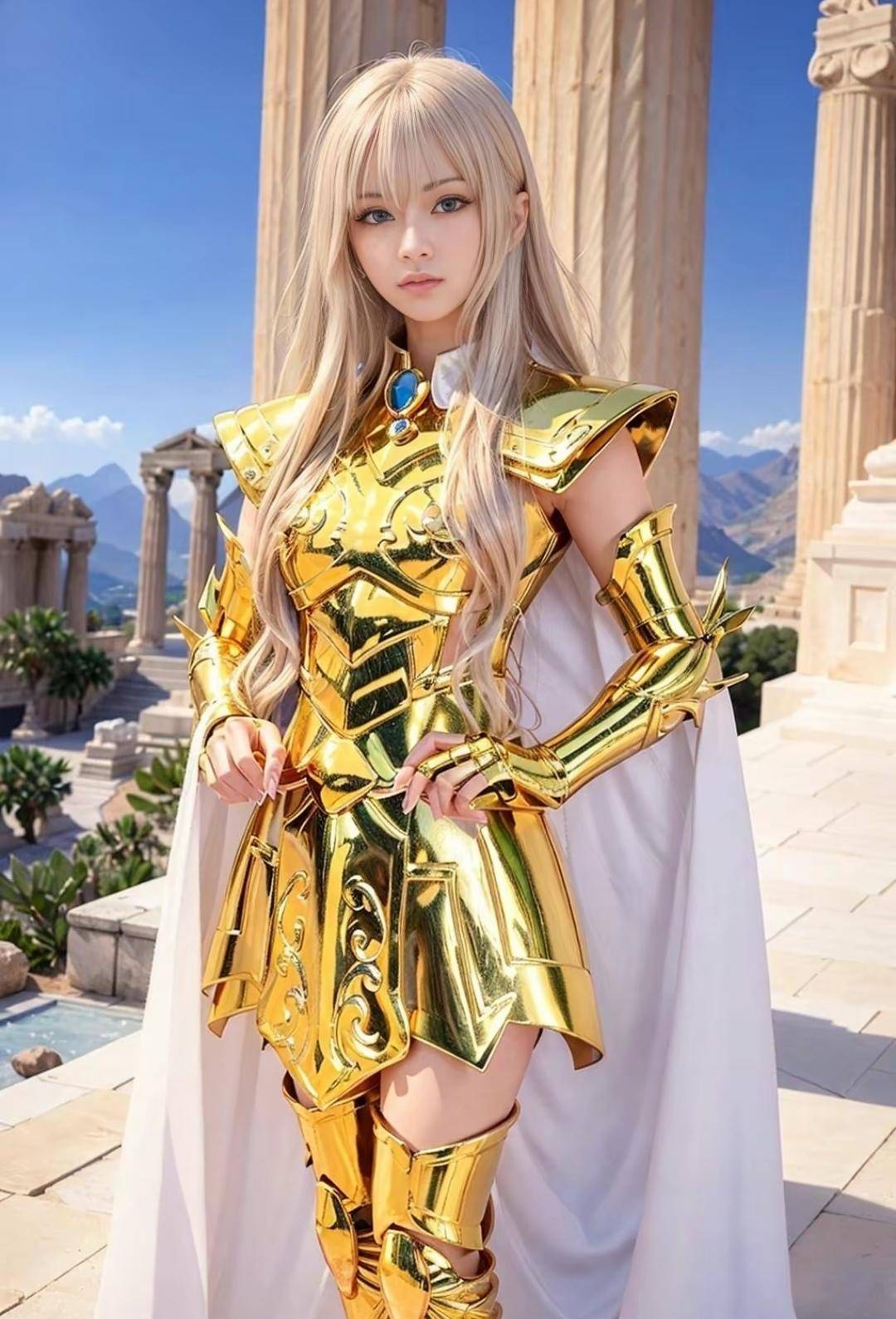 AI生成 女版 黃金聖鬥士
