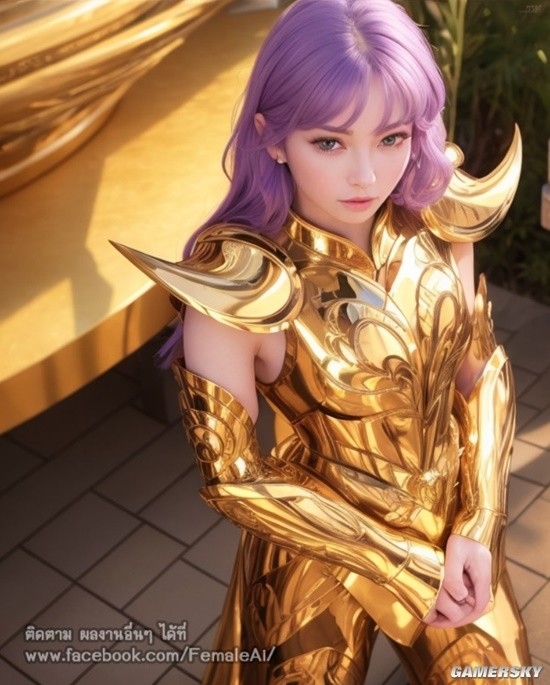 AI生成 女版 黃金聖鬥士