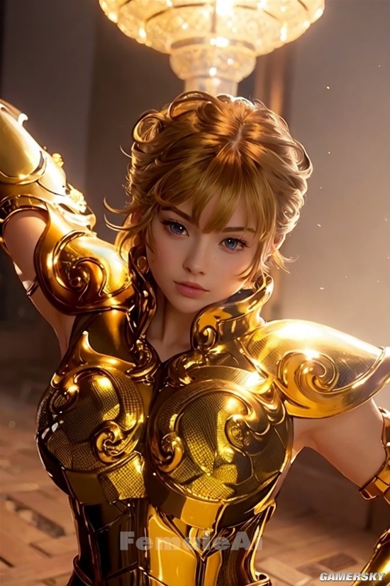 AI生成 女版 黃金聖鬥士