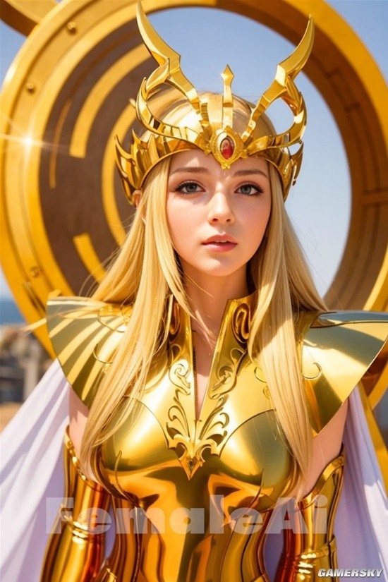 AI生成 女版 黃金聖鬥士
