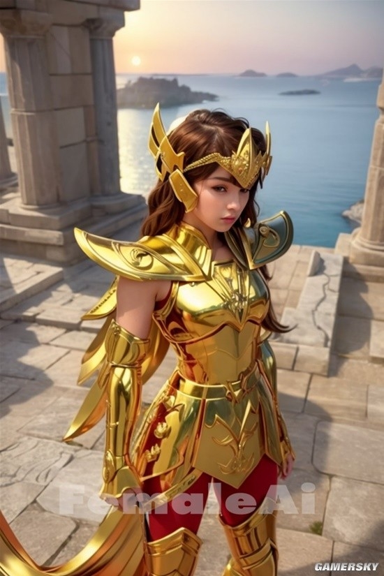 AI生成 女版 黃金聖鬥士