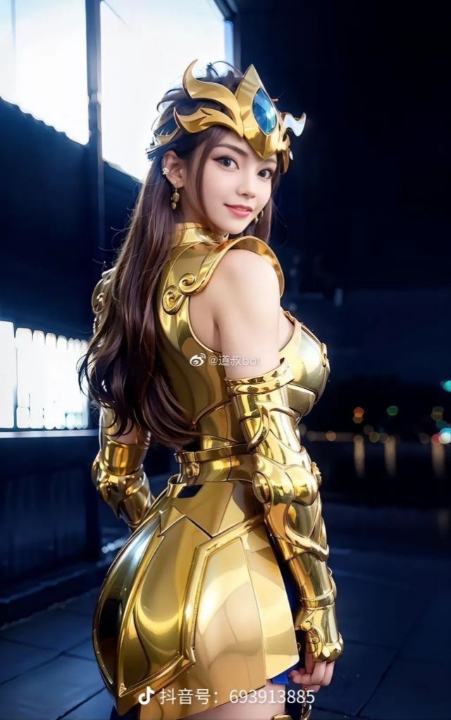AI生成 女版 黃金聖鬥士