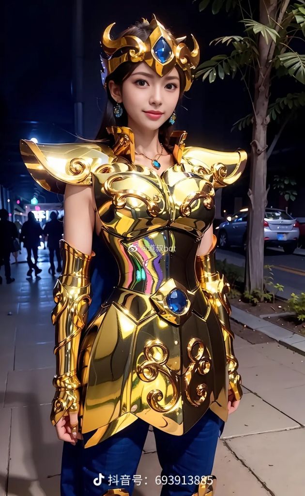 AI生成 女版 黃金聖鬥士