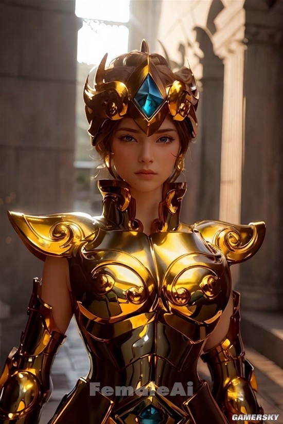 AI生成 女版 黃金聖鬥士