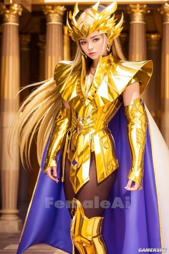 AI生成 女版 黃金聖鬥士
