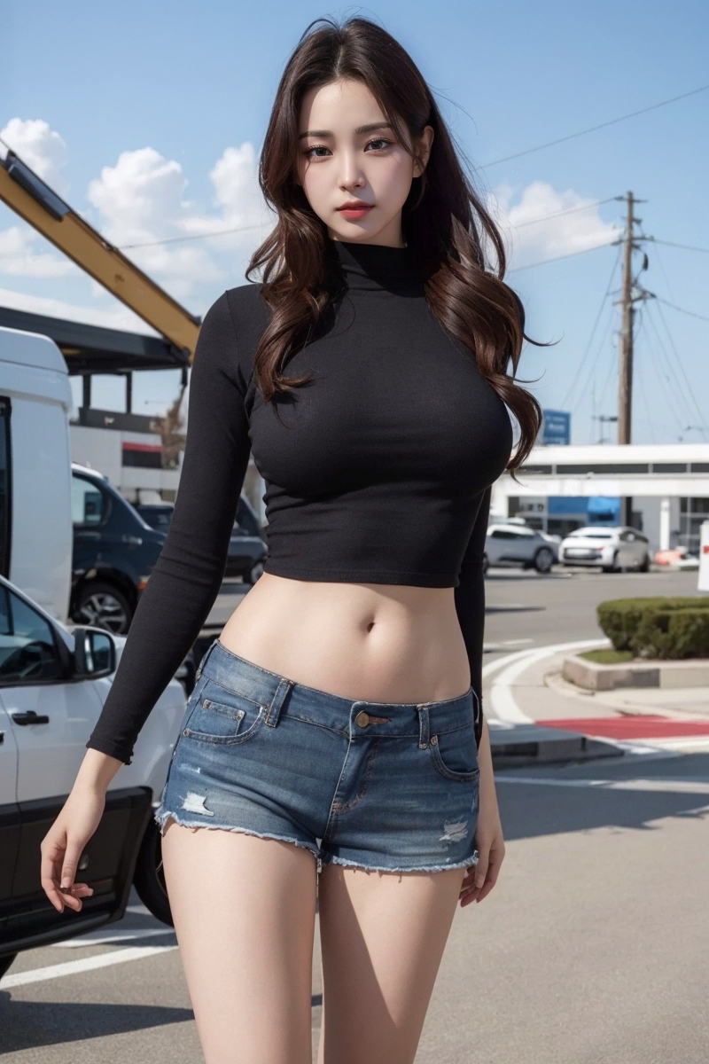 AI生成美女~Ai_DaDaDak-Ai girl belly fat exposure（中空裝露肚腩）